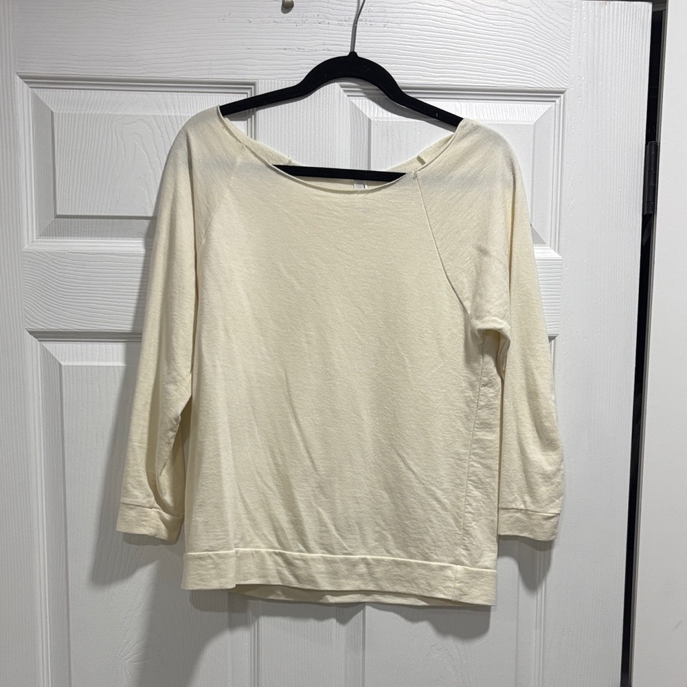 Cream Women's Boatneck Top
